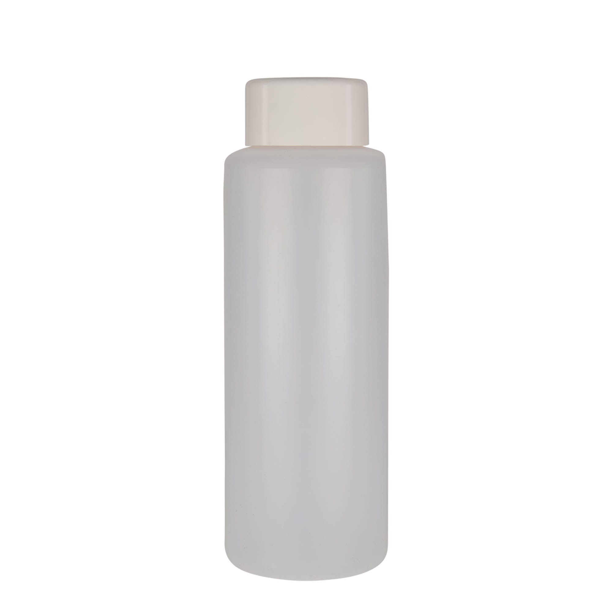 1,000 ml round bottle, PE plastic, natural, closure: screw cap