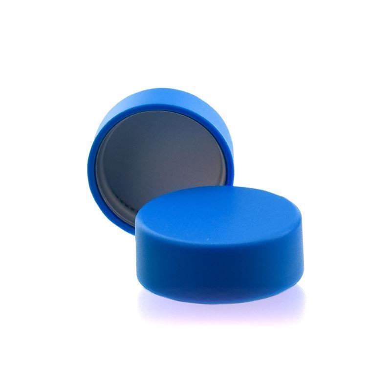 Screw cap, ABS plastic, aqua blue, for opening: GPI 28/400