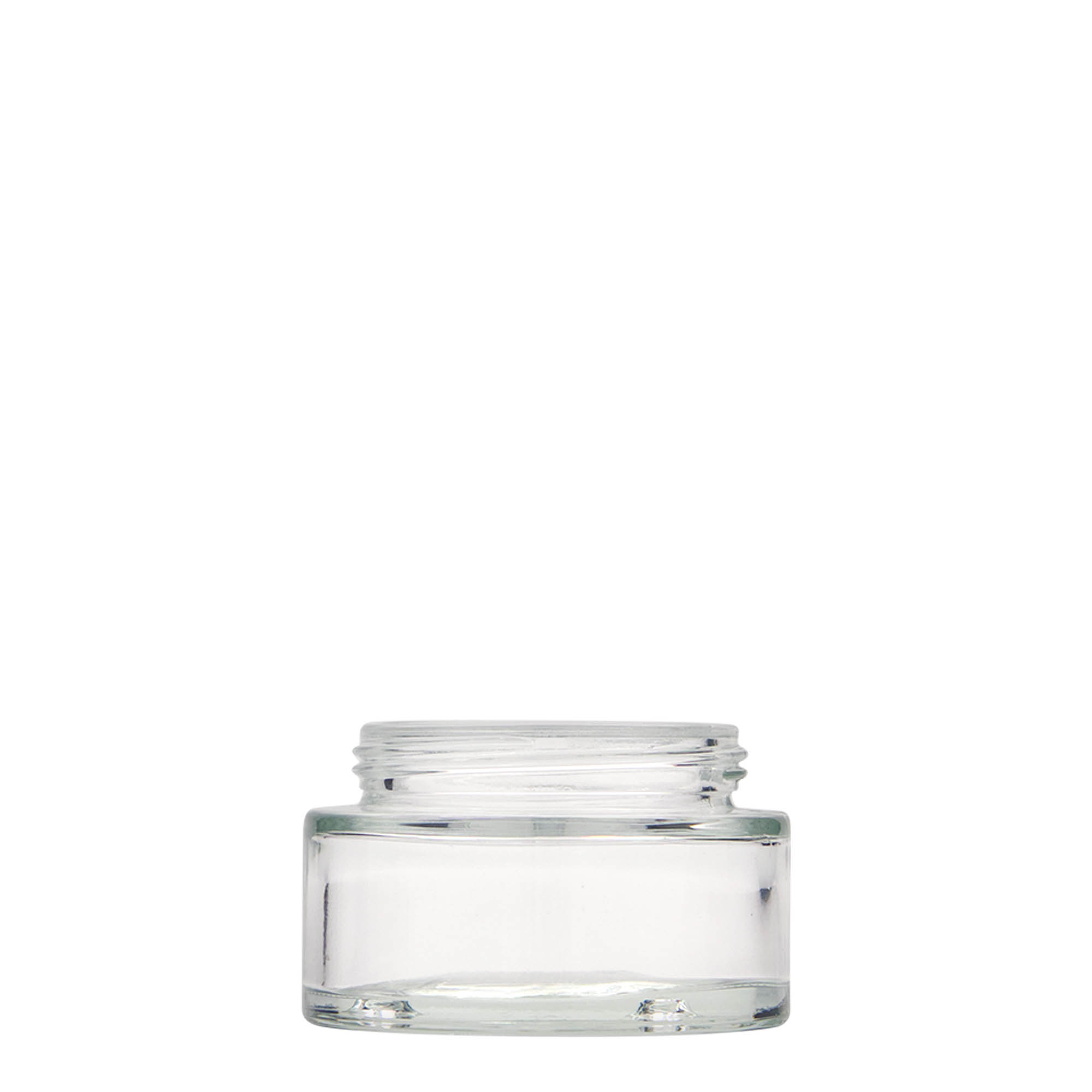 50 ml cosmetic jar 'Clear Edition', glass, closure: screw cap