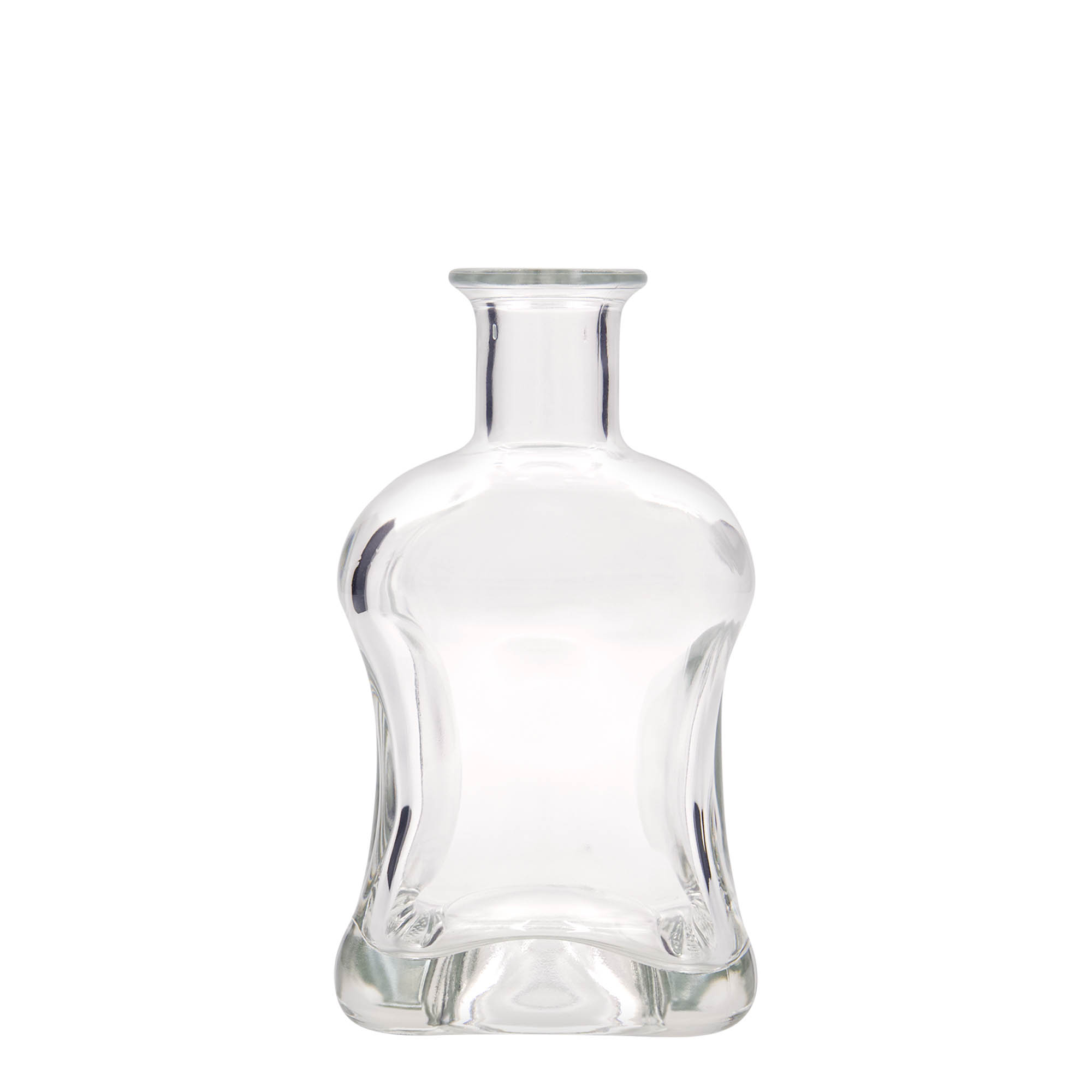 500 ml glass bottle 'Dublin', square, closure: cork