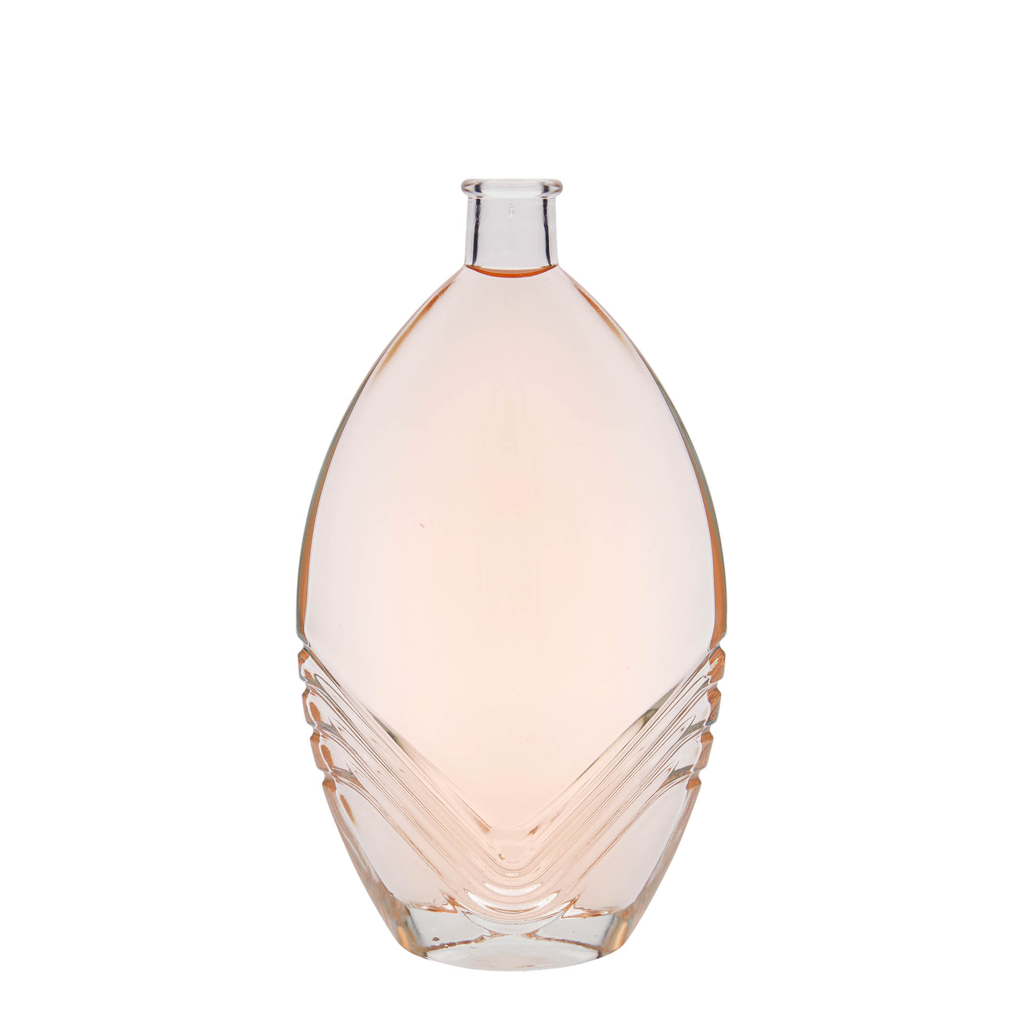 500 ml glass bottle 'Florence', oval, closure: cork