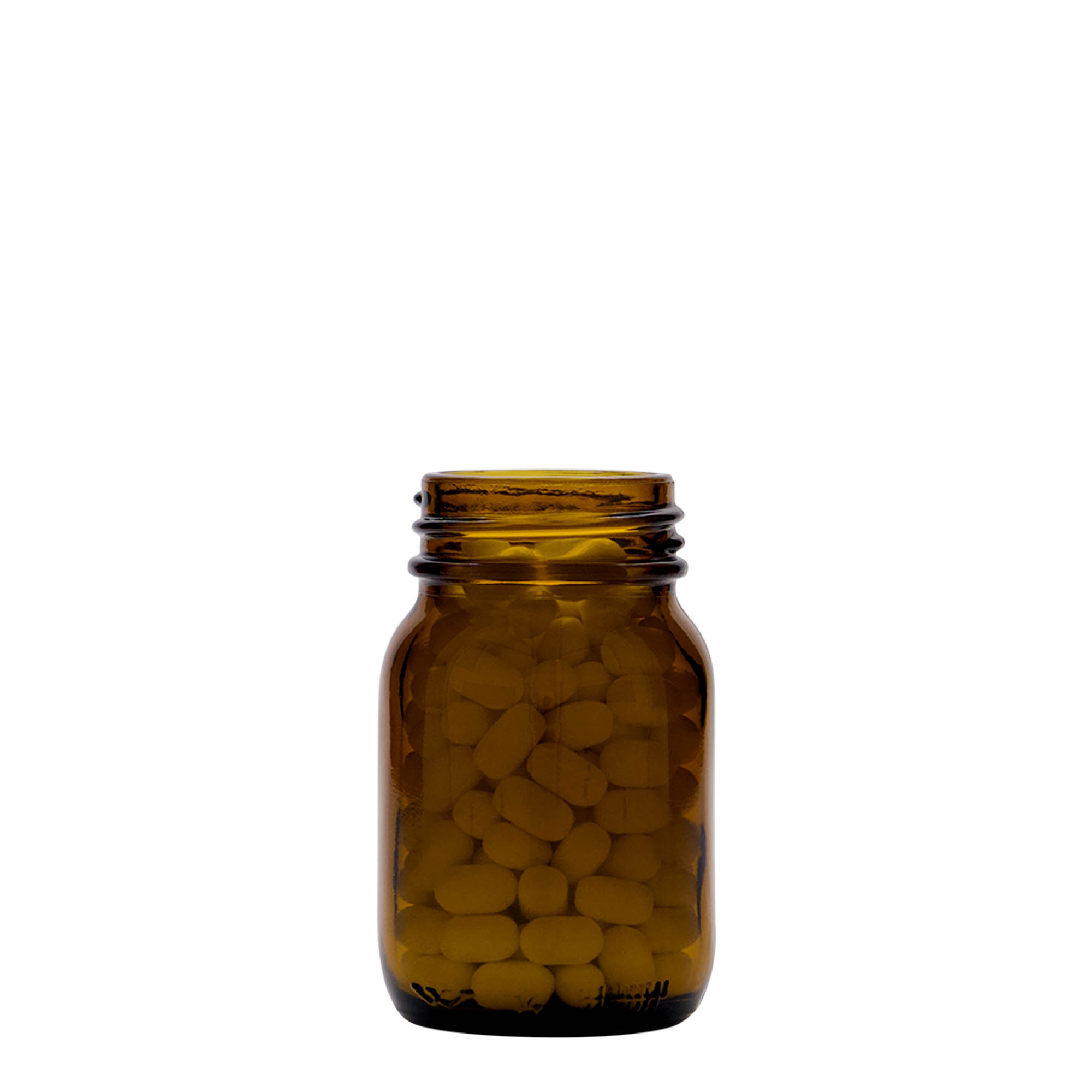 75 ml wide mouth jar, brown, closure: DIN 40