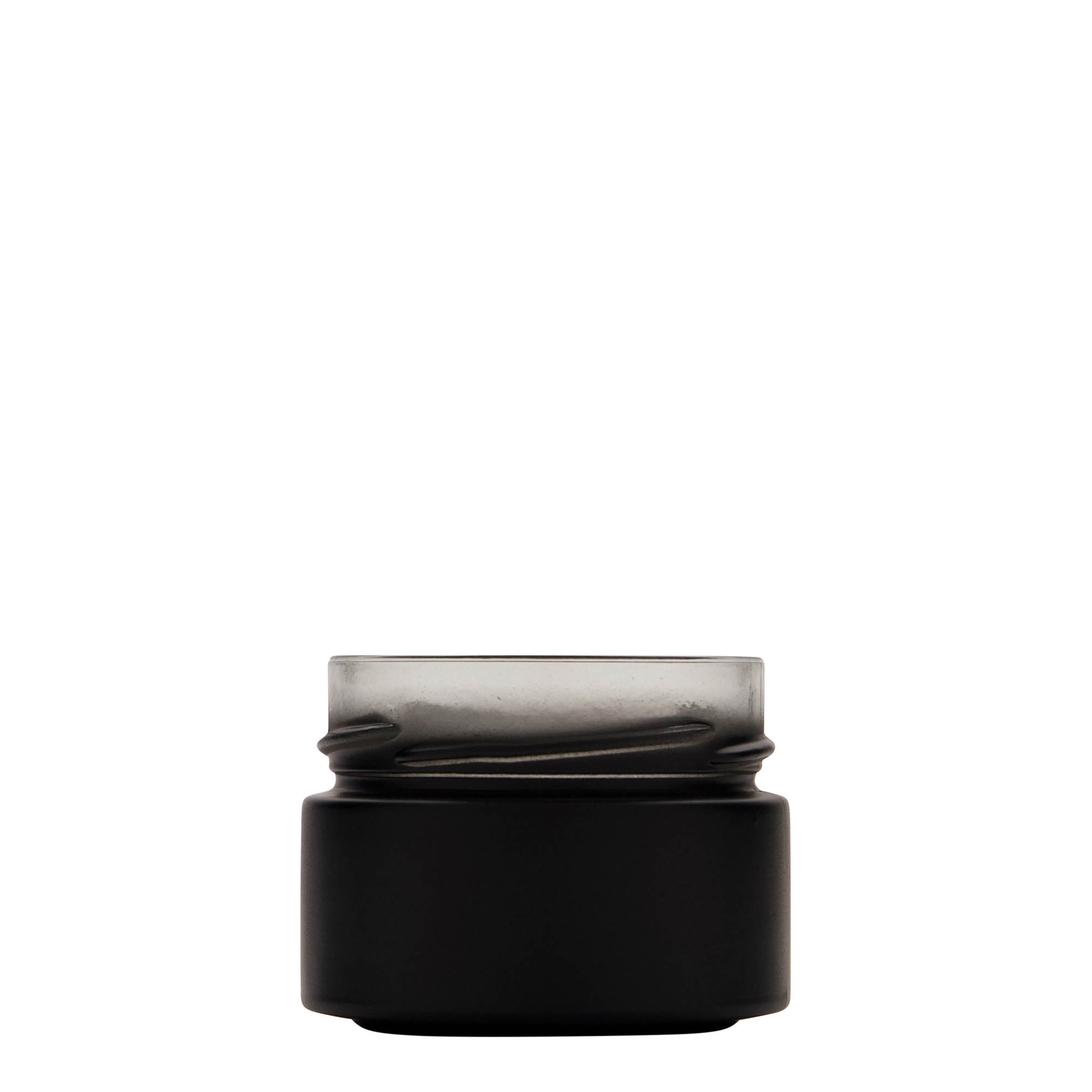 130 ml round jar 'Aurora', black, closure: deep twist off (DTO 66)