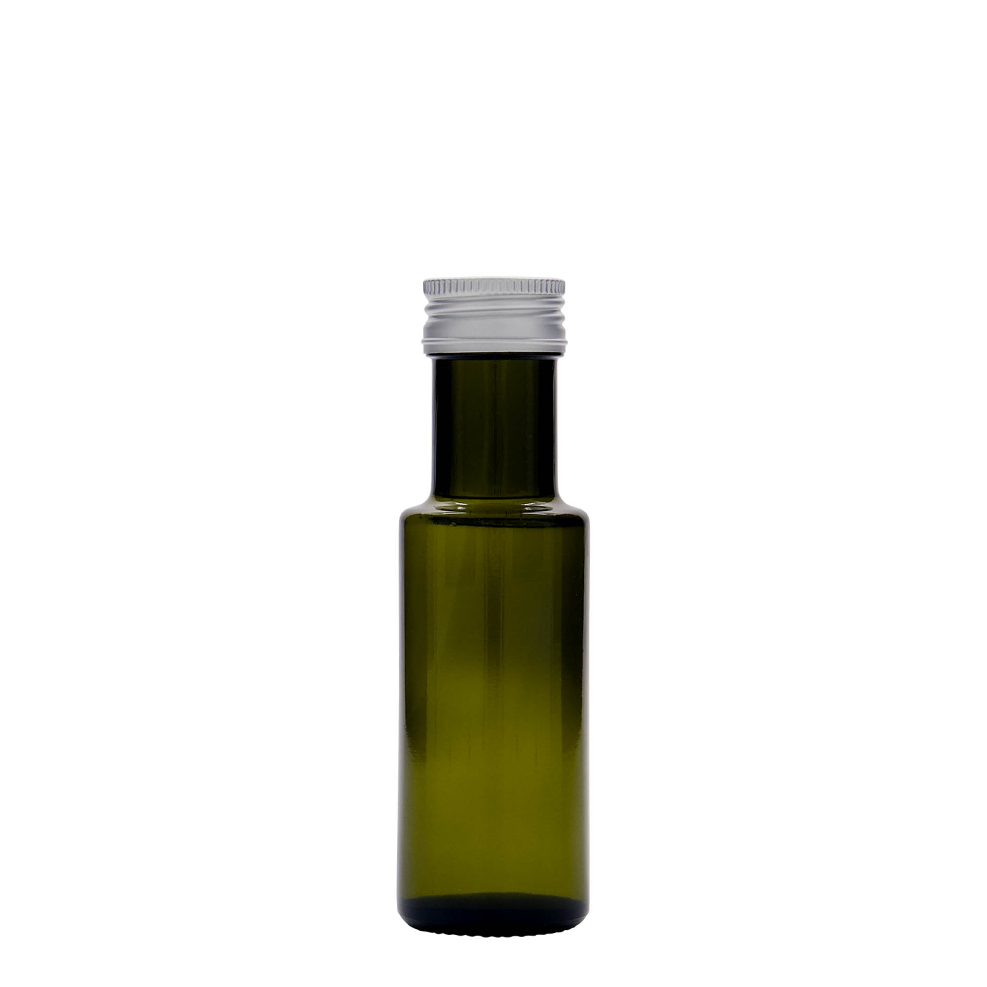 100 ml glass bottle 'Dorica', antique green, closure: PP 31.5