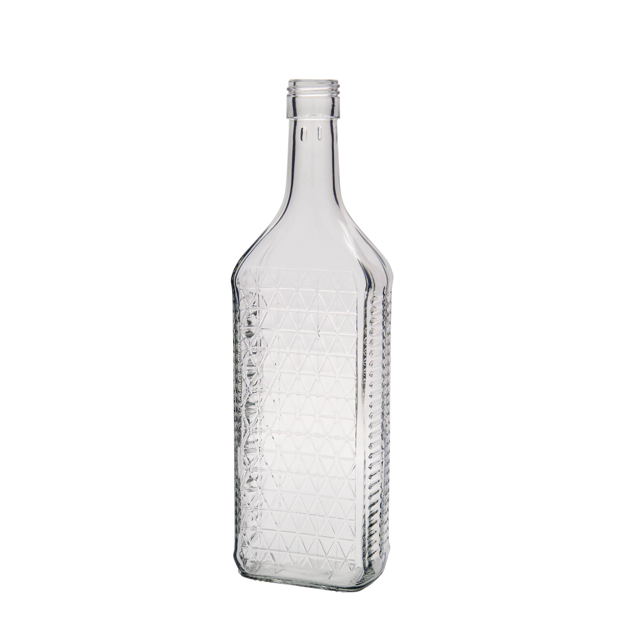 700 ml glass bottle 'Caruso', rectangular, closure: PP 31.5