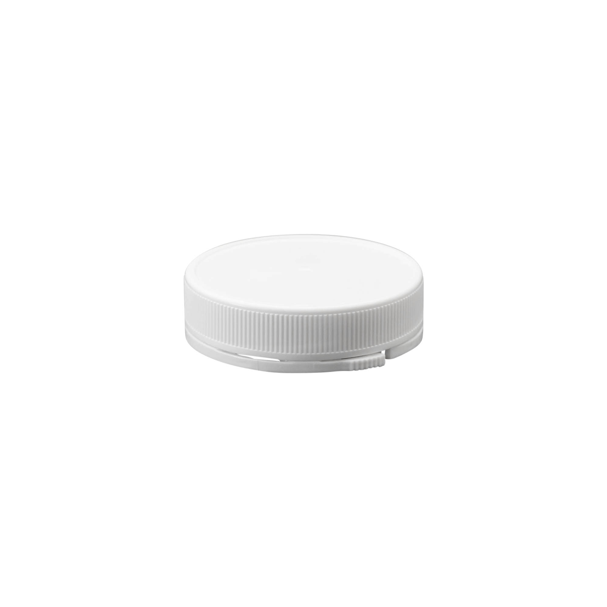 61.9mm screw cap 'Securilock', PP plastic, white