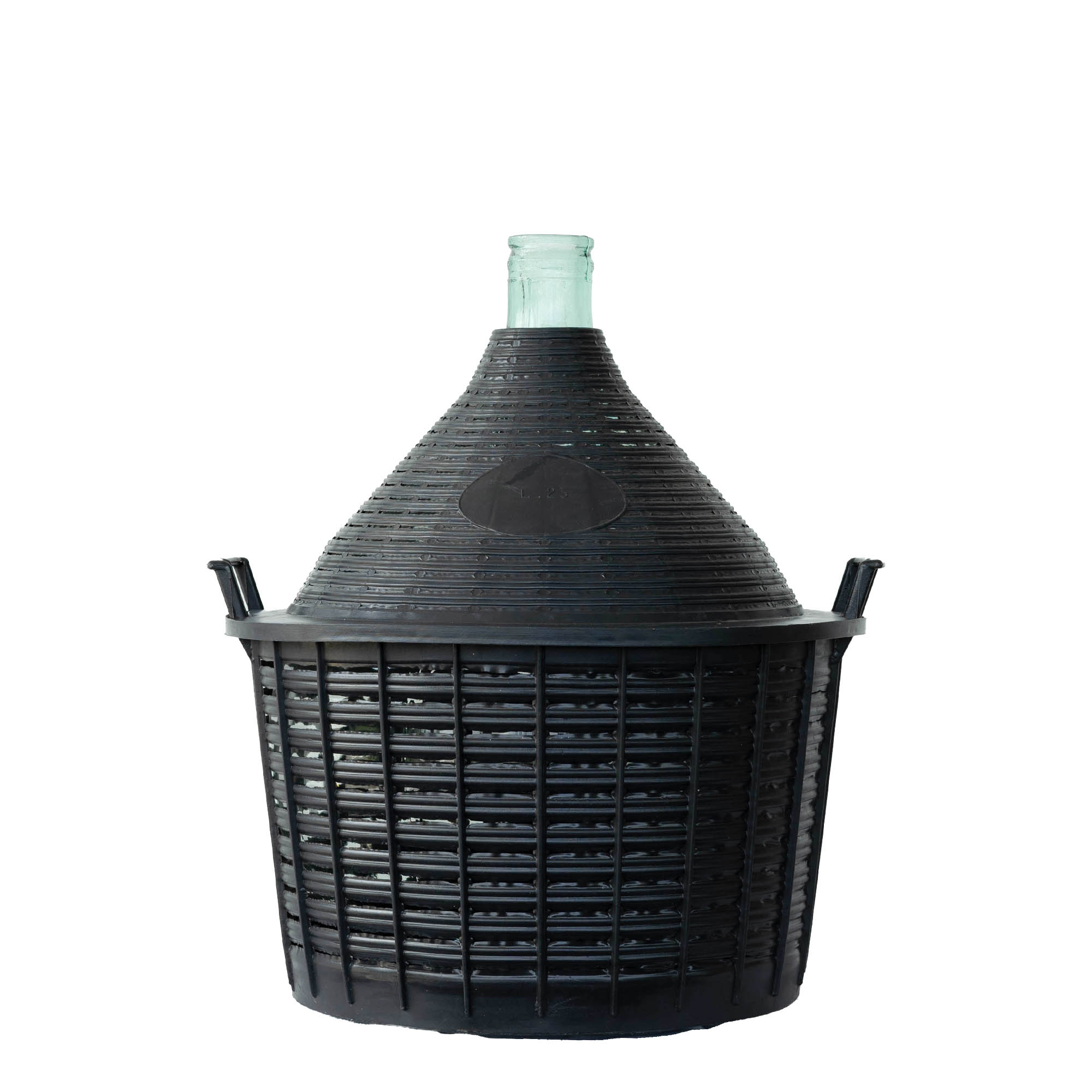 25 l narrow neck carboy, glass, closure: slip lid