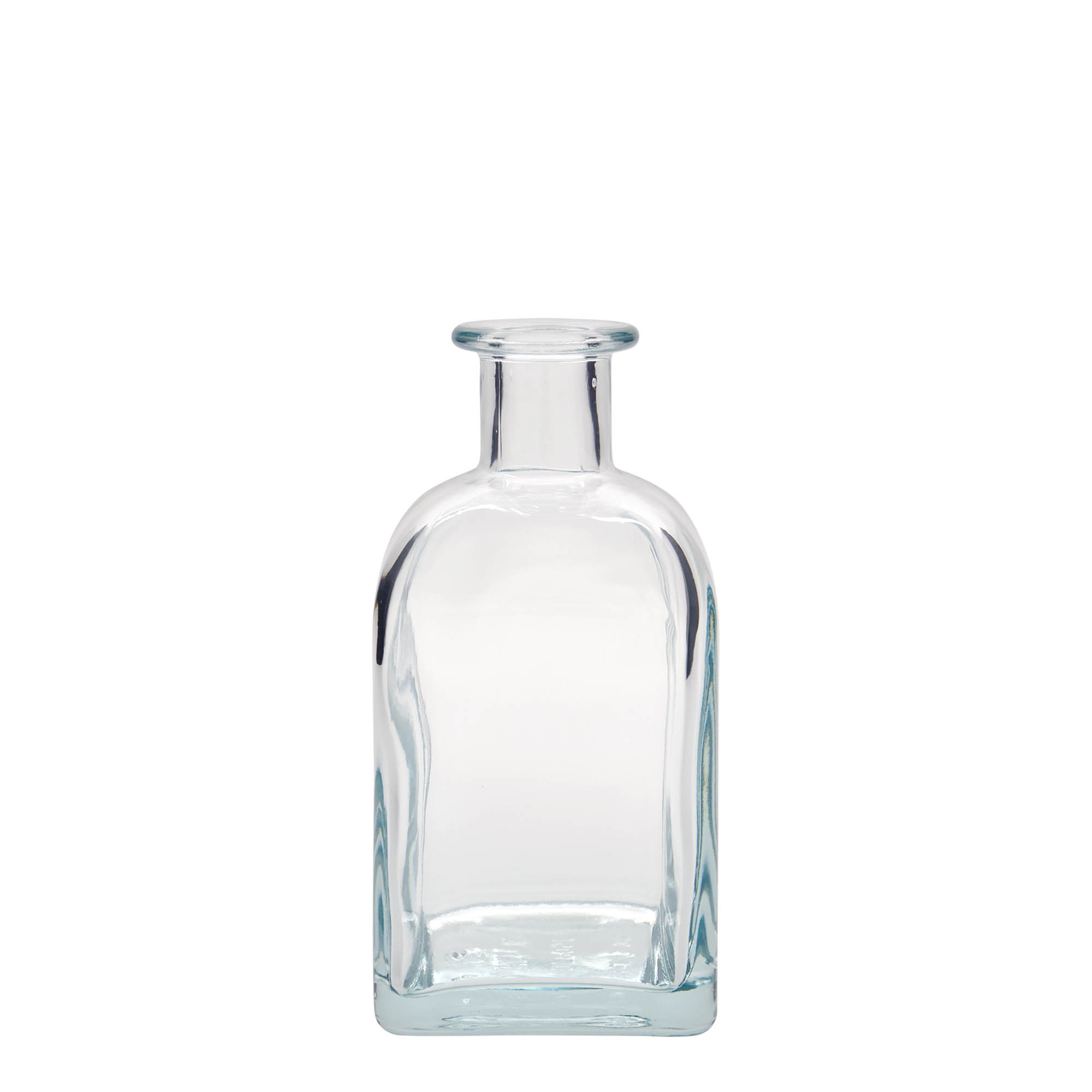 350 ml glass apothecary bottle Carré, square, closure: cork