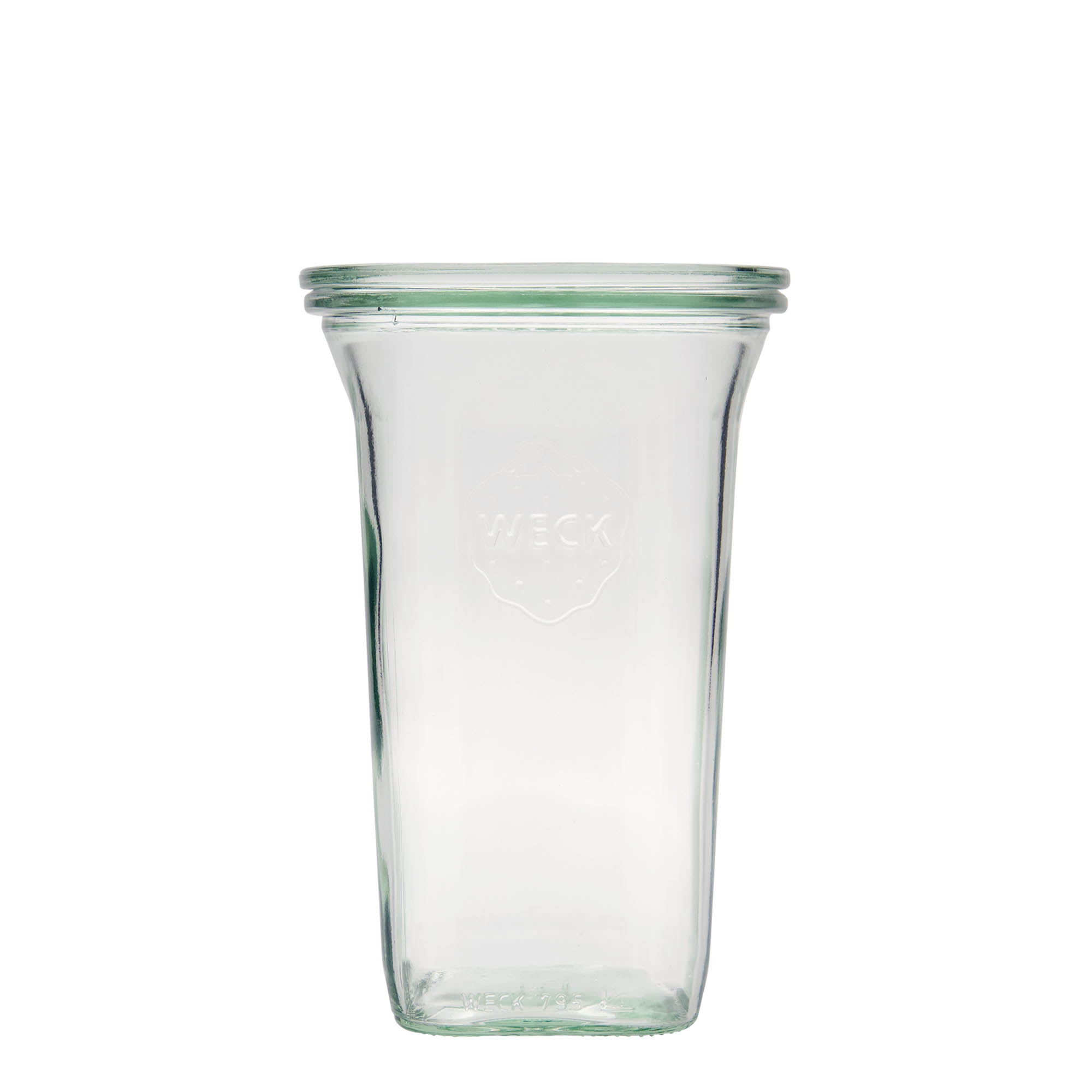 795 ml WECK Quadro jar, square, closure: round rim