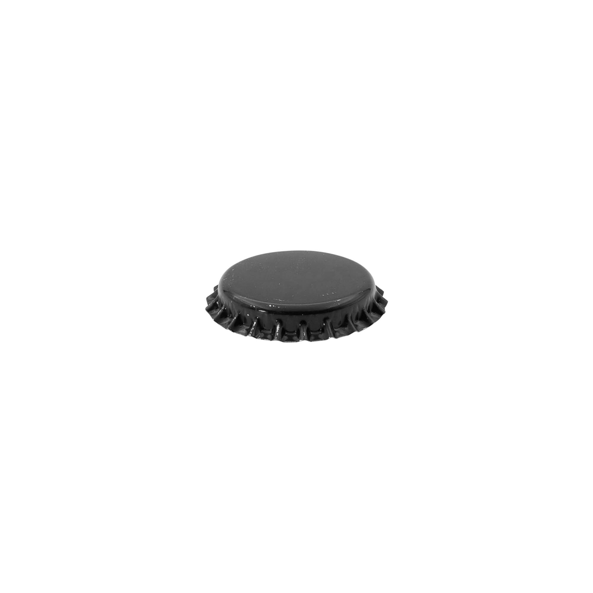 26 mm crown cap, metal, black