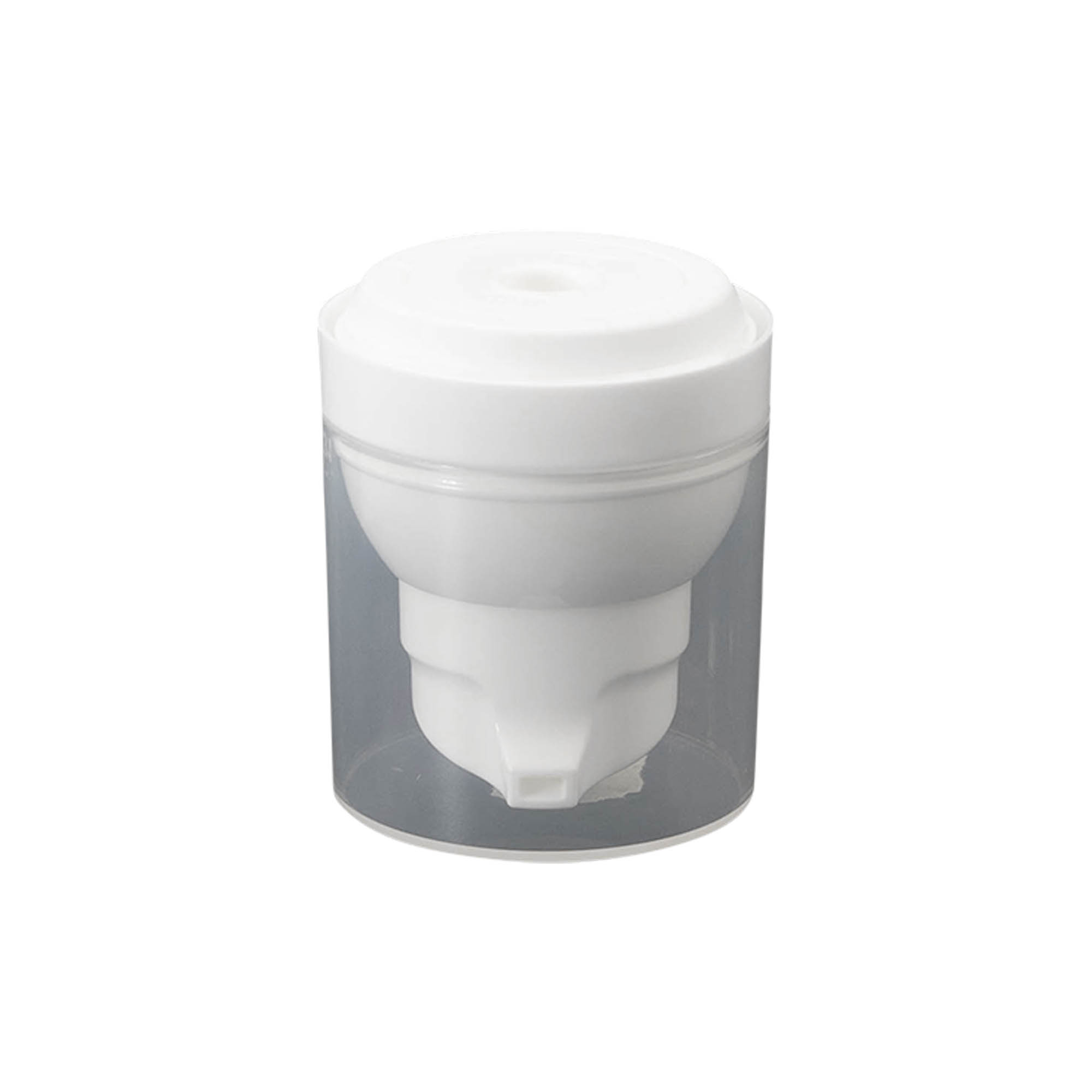 Airless dispenser pump head 'Mezzo', PP plastic, white