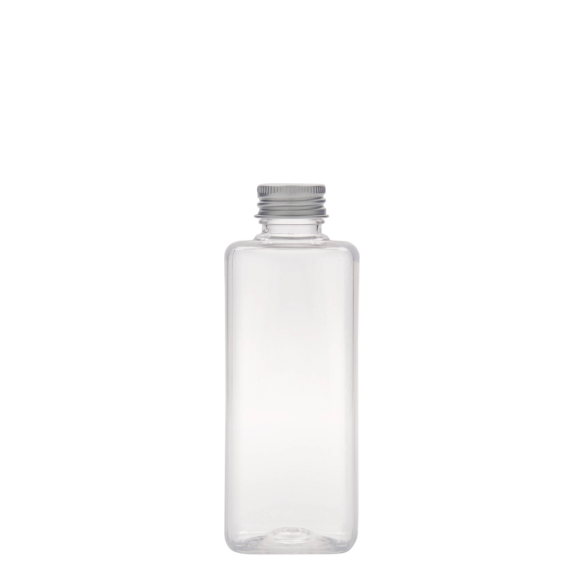 200 ml PET bottle 'Karl', square, plastic, closure: GPI 24/410