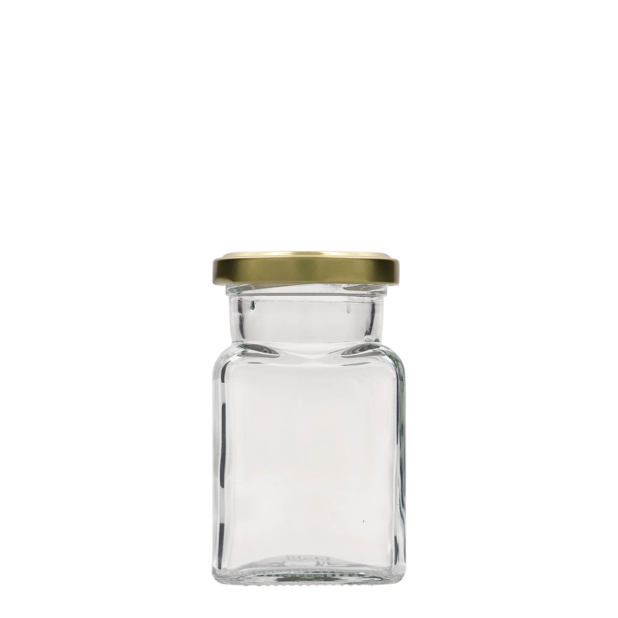 150 ml square jar, closure: twist off (TO 53)