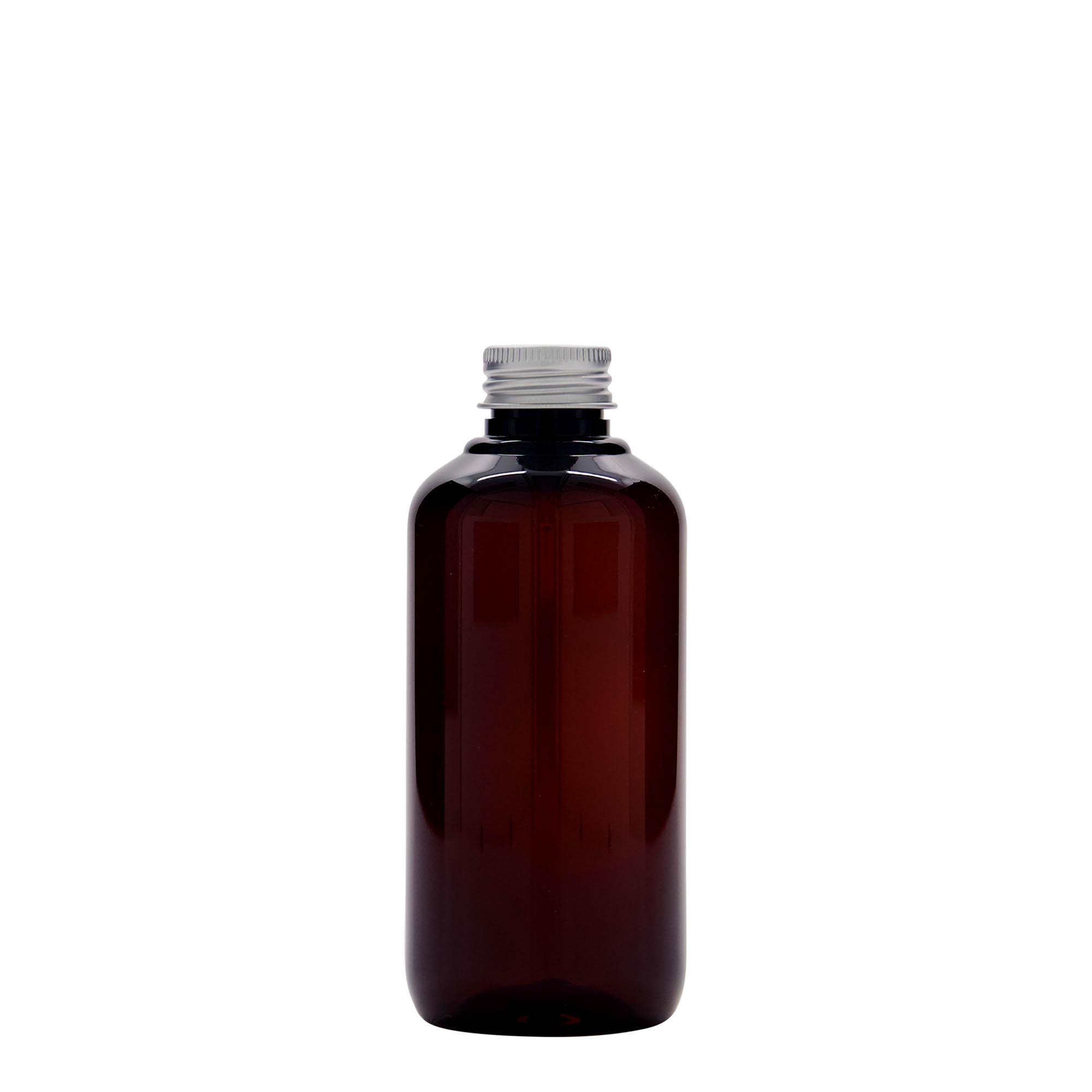 200 ml recycled plastic bottle 'Victor's Best', PCR, brown, closure: GPI 24/410