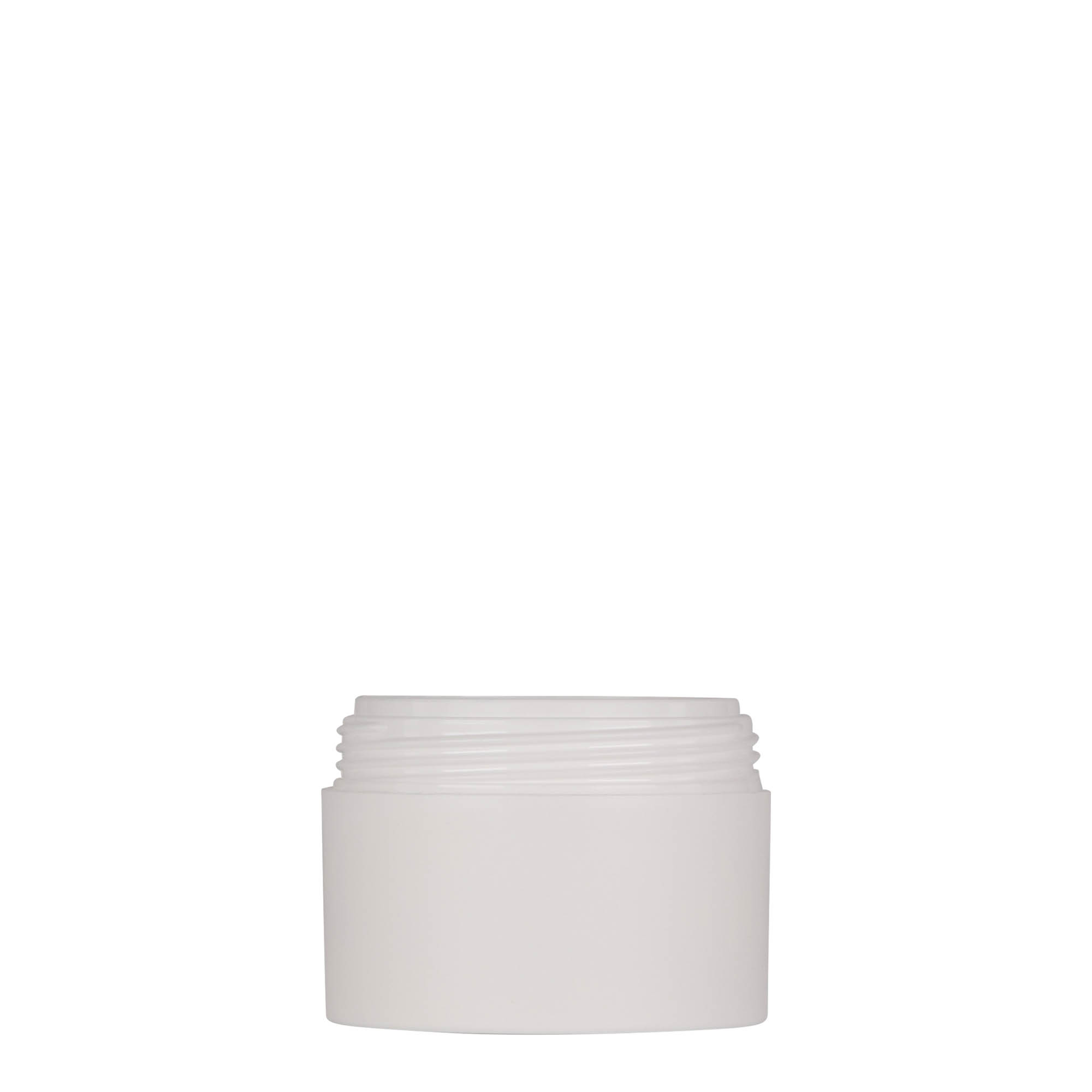 50 ml plastic jar 'Antonella', PP, white, closure: screw cap