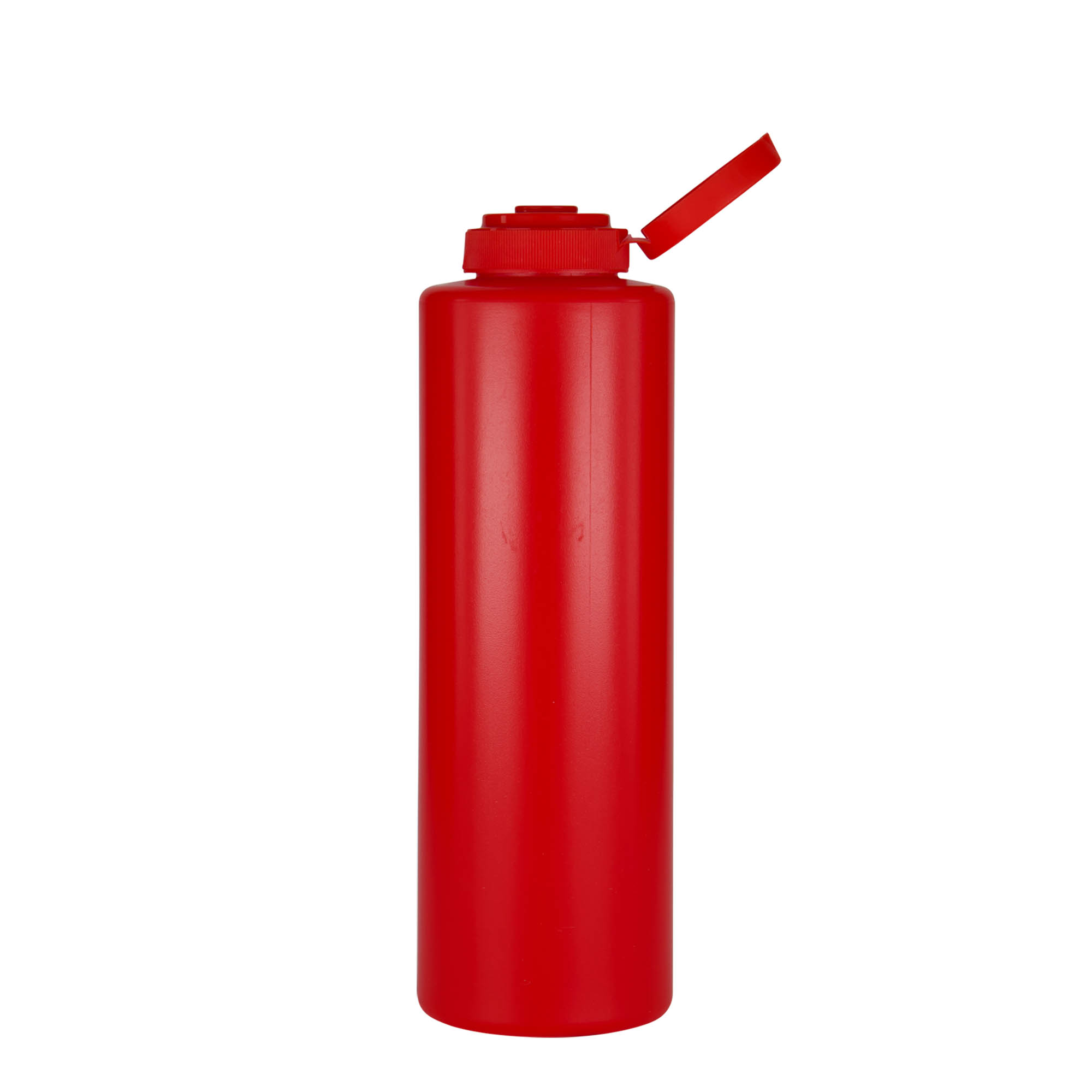 500 ml condiment bottle, LDPE plastic, red, closure: GPI 38/400