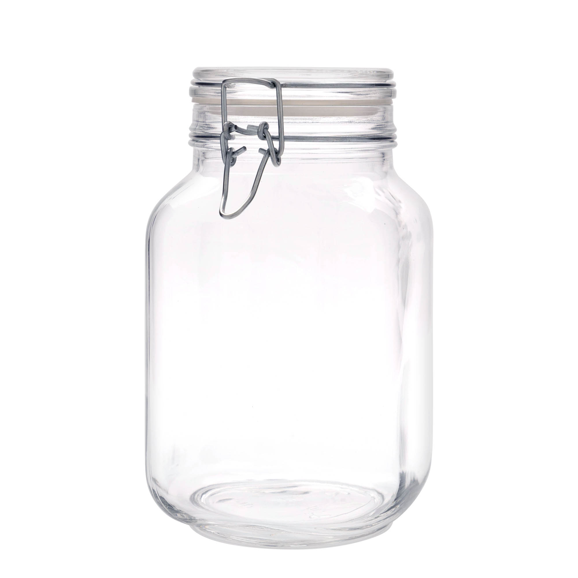 2,000 ml clip top jar 'Fido', square, closure: clip top