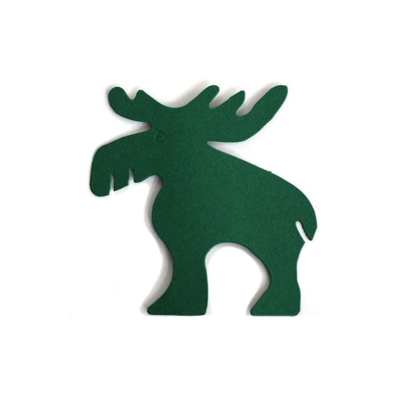 Swing tag, reindeer, green