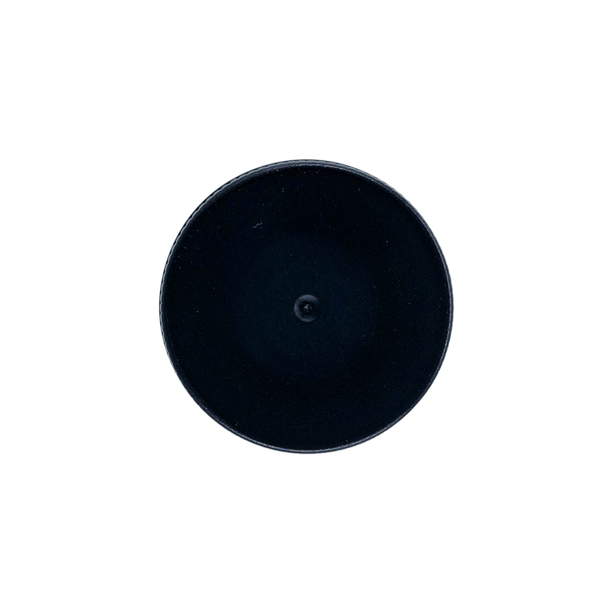 Screw cap with EPE insert, PP plastic, black, for opening: DIN 40