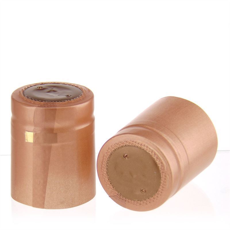 Heat shrink capsule 32x41, PVC plastic, terracotta