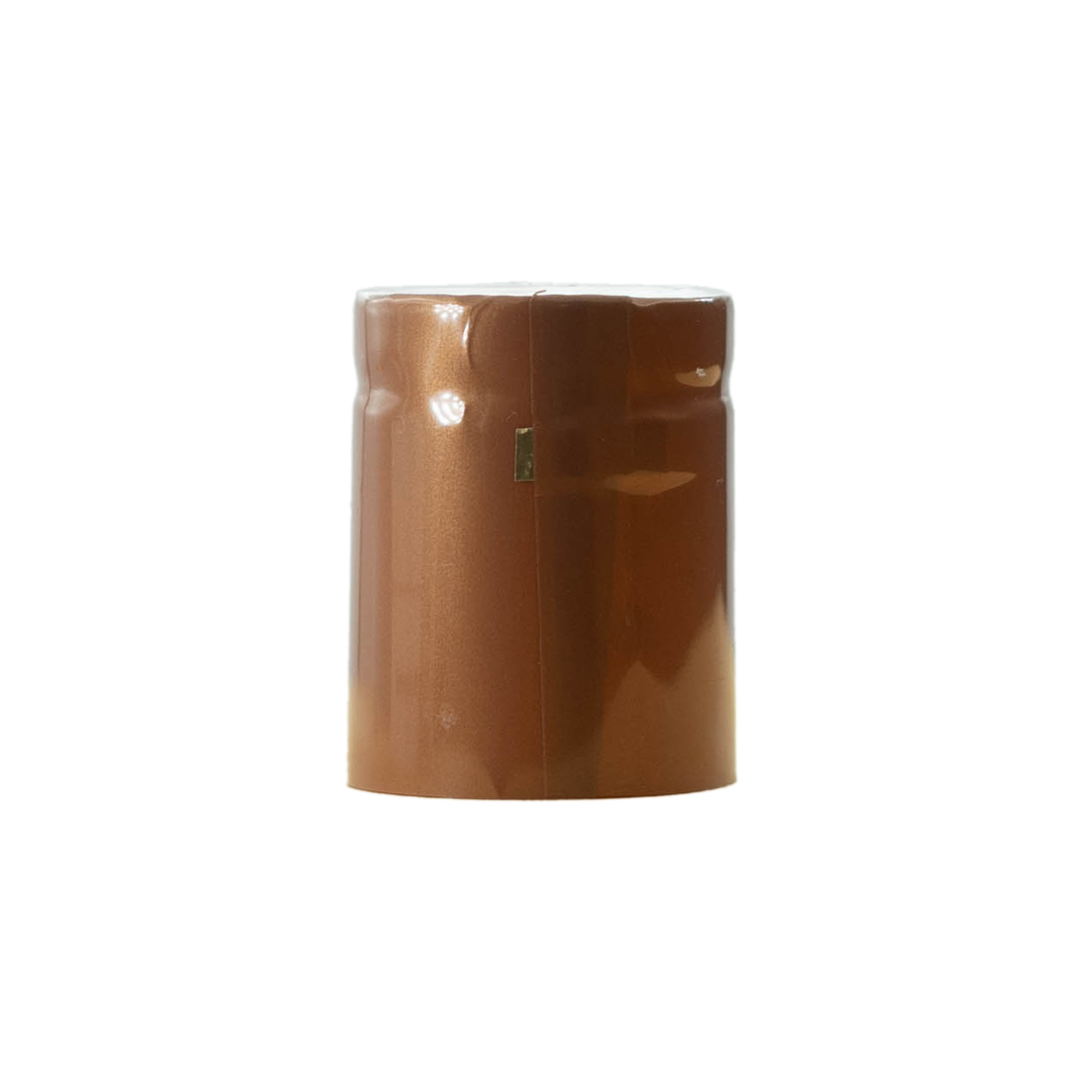 Heat shrink capsule 32x41, PVC plastic, bronze