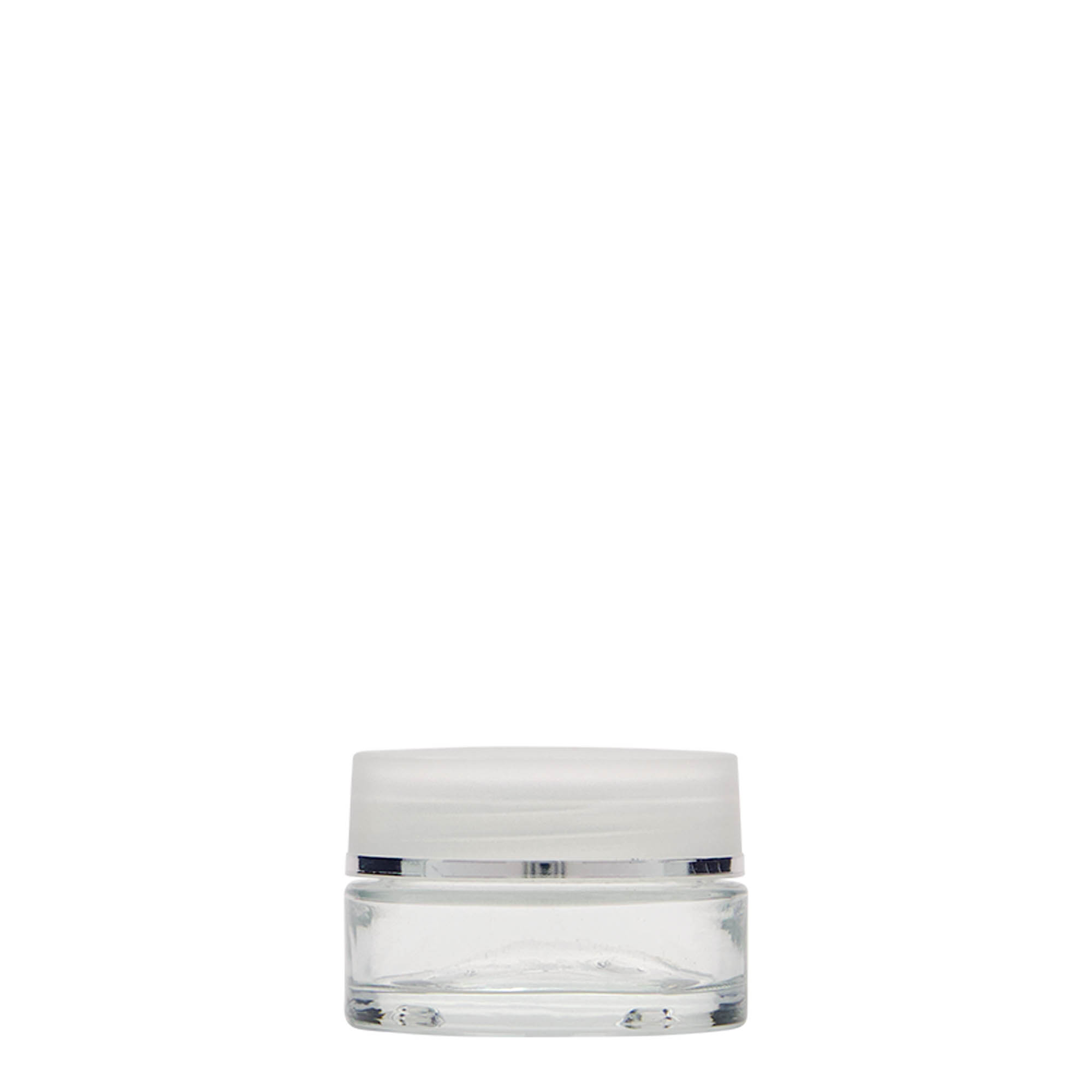 15 ml cosmetic jar 'Clear Edition', glass, closure: screw cap