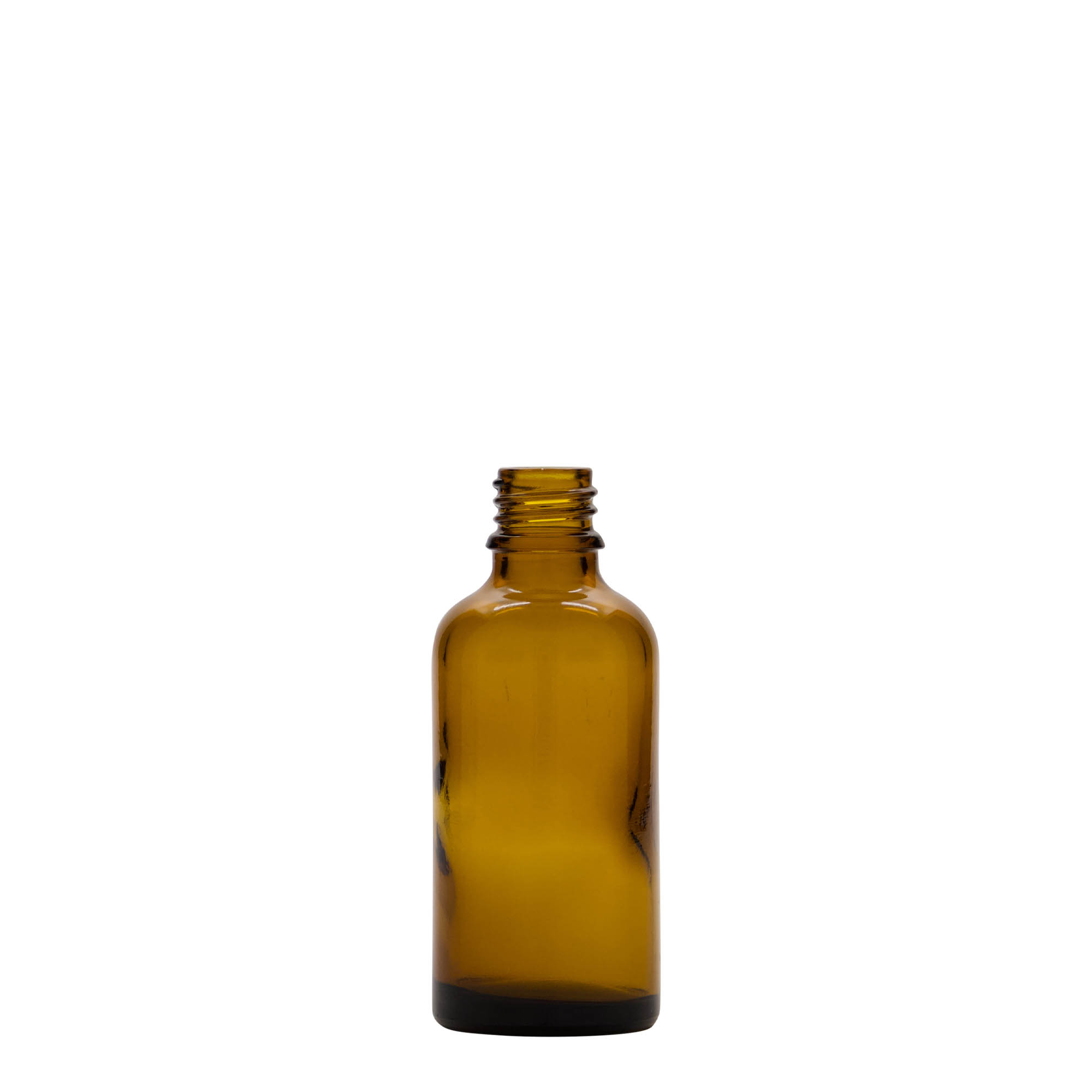 50 ml medicine bottle, glass, brown, closure: DIN 18