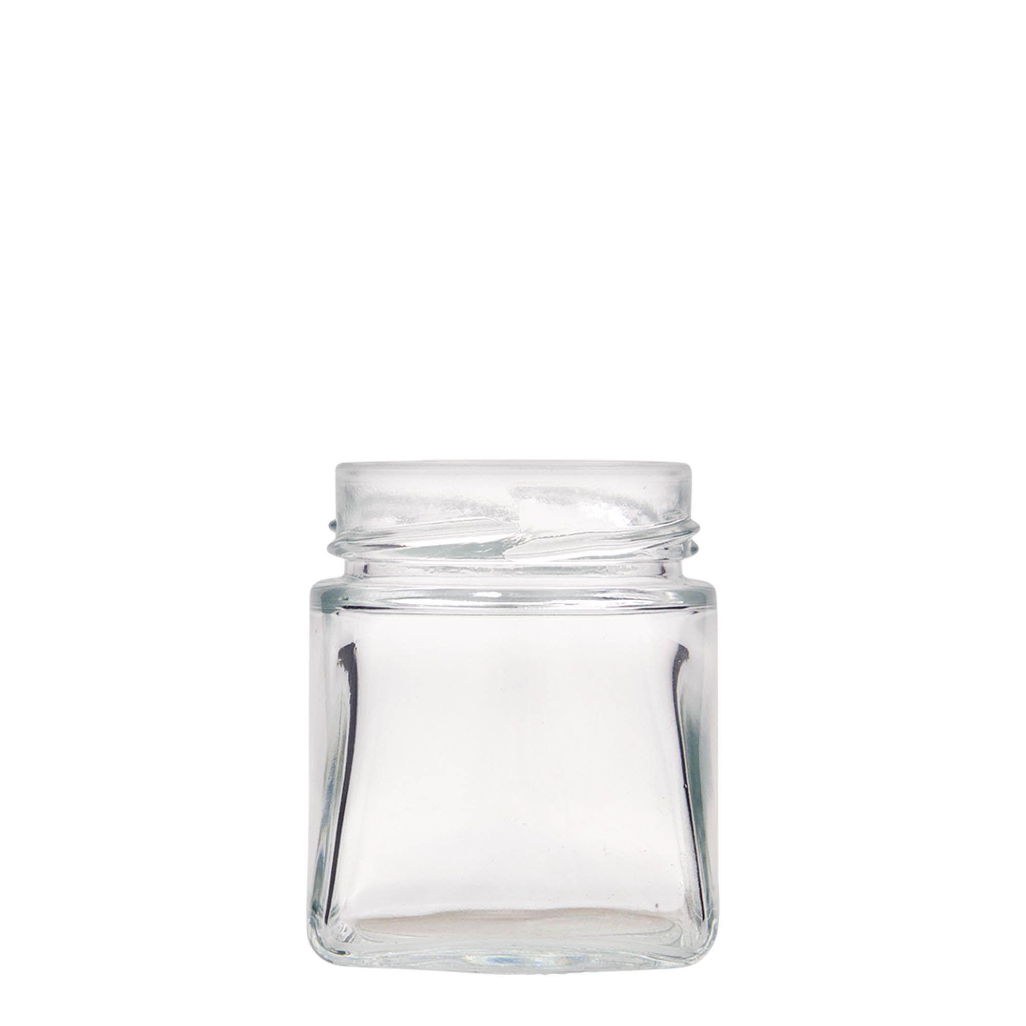 212 ml square jar 'Luxor', closure: deep twist off (DTO 63)