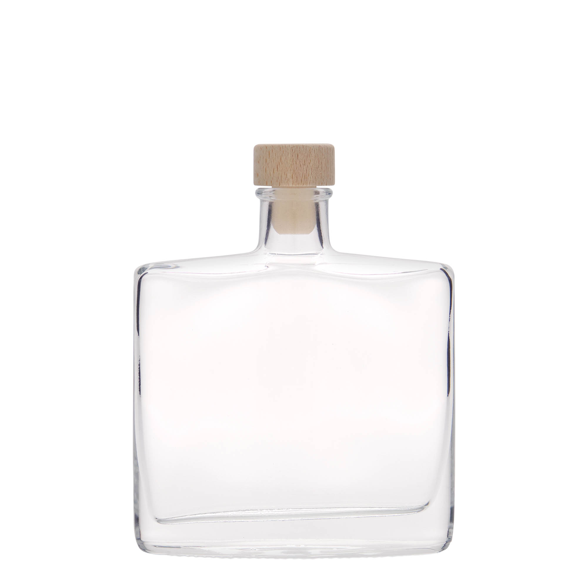 200 ml glass bottle 'Zorbas', oval, closure: cork