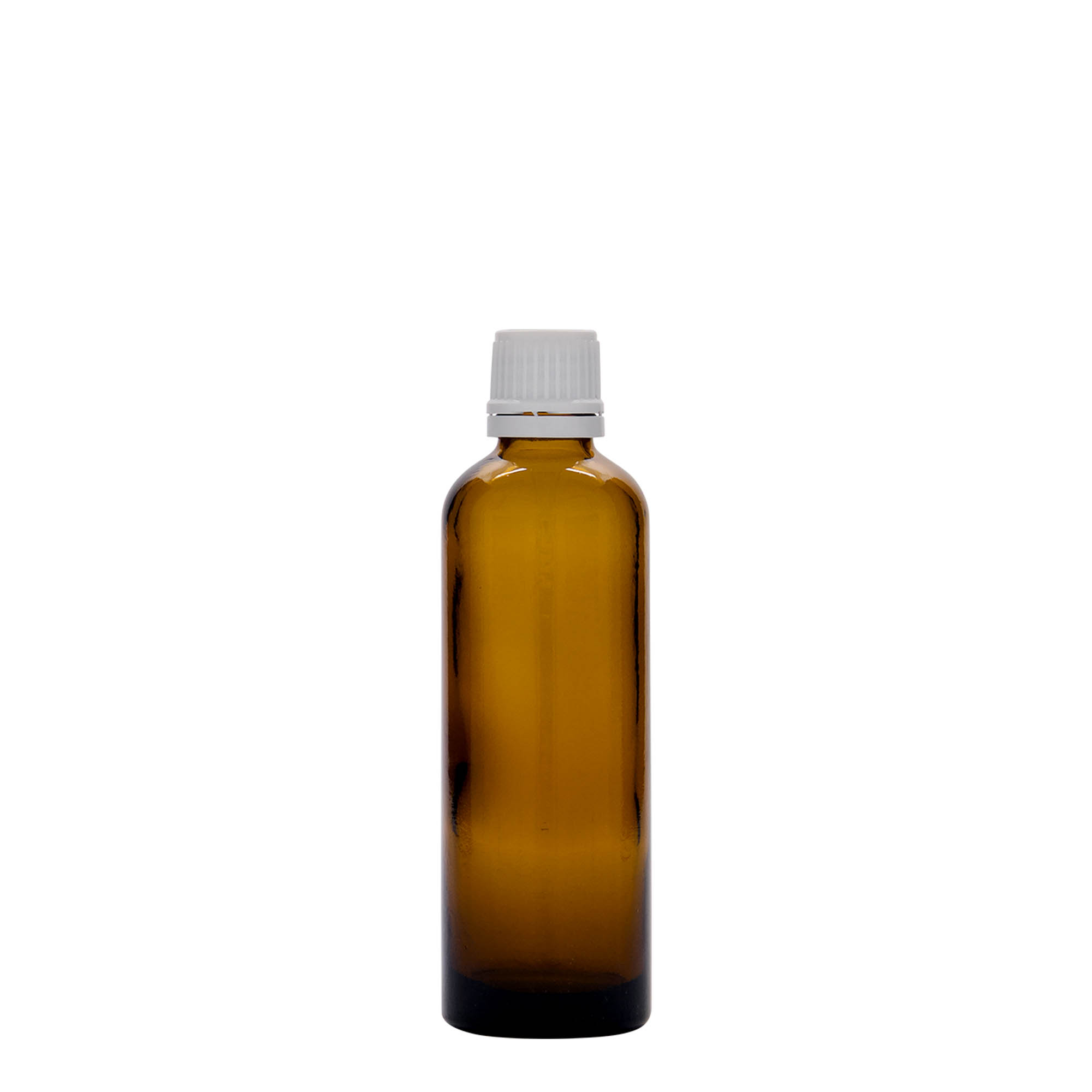 75 ml medicine bottle, glass, brown, closure: DIN 18