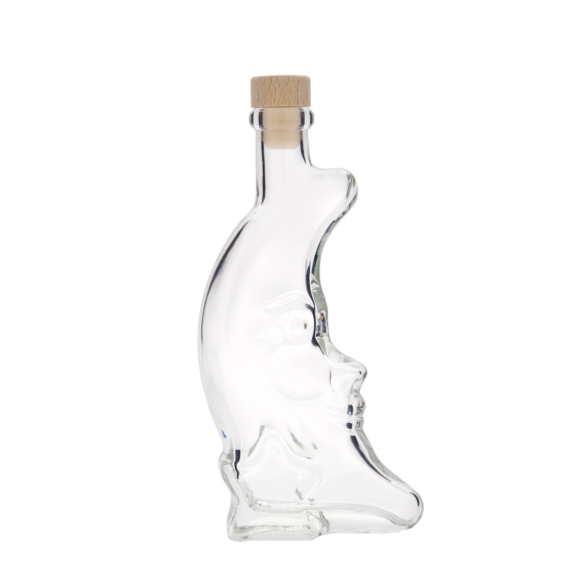 200 ml glass bottle 'Moon', closure: cork