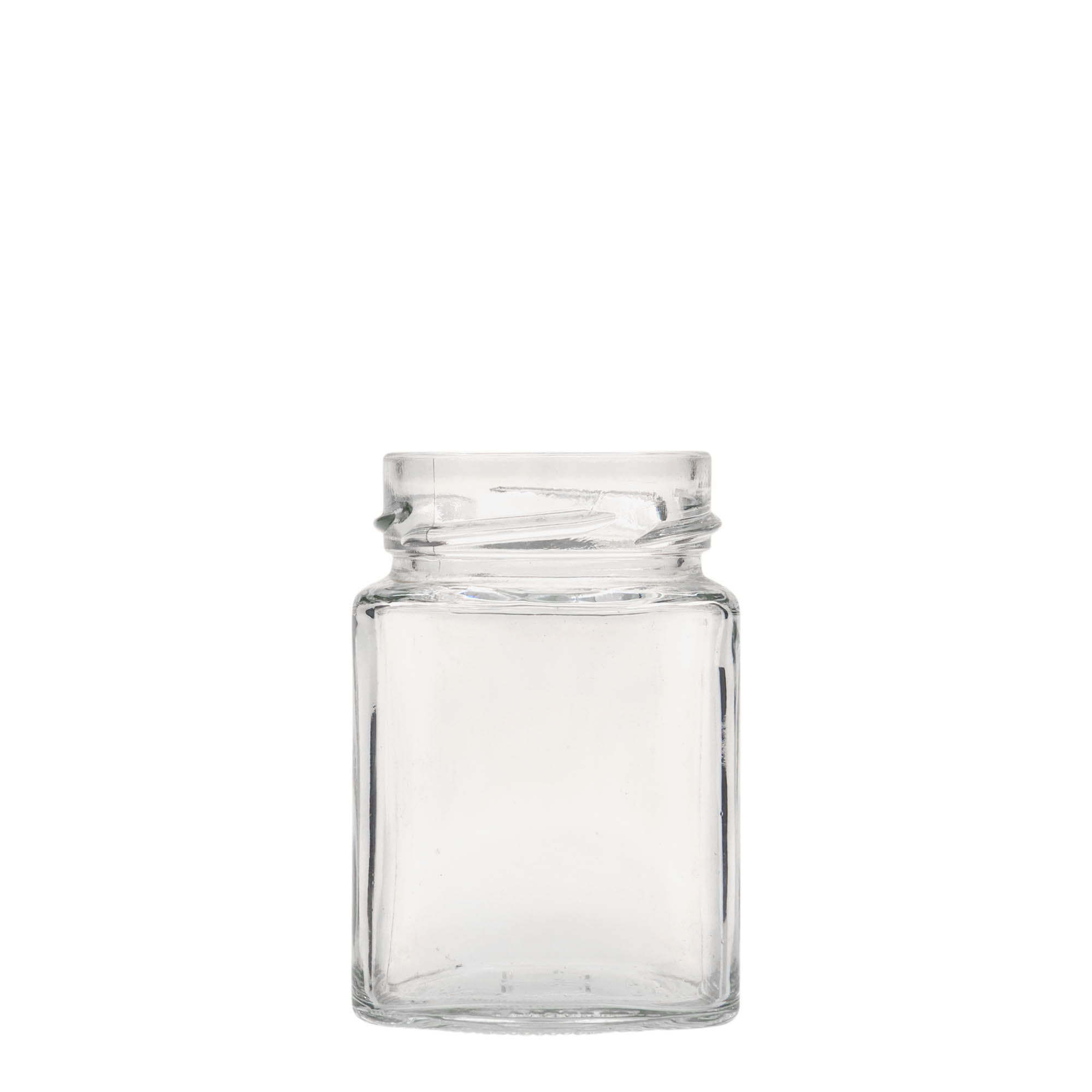 212 ml square jar 'Funny', closure: deep twist off (DTO 58)