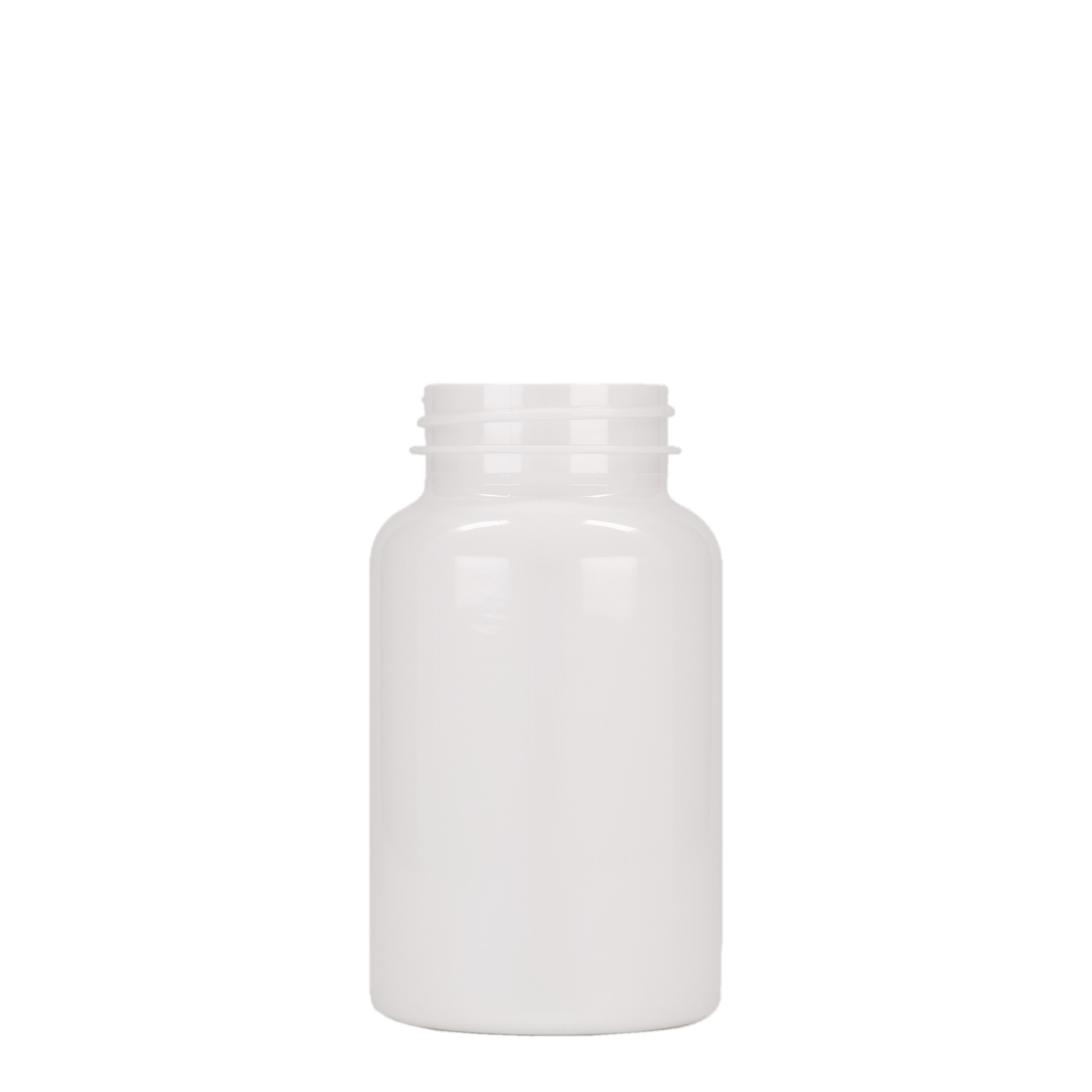 200 ml PET packer, plastic, white, closure: GPI 45/400