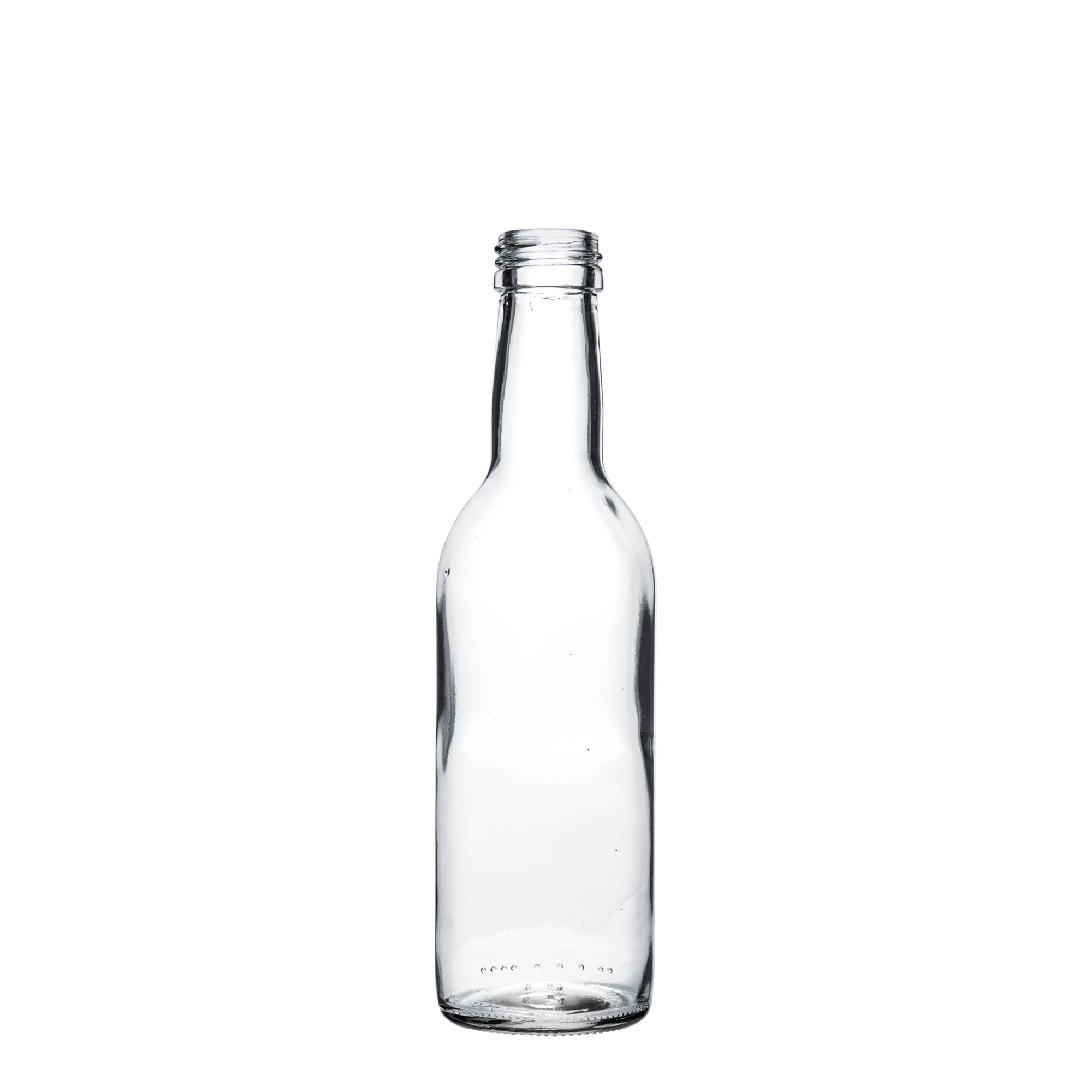 250 ml glass bottle 'Bordeaux', closure: PP 28