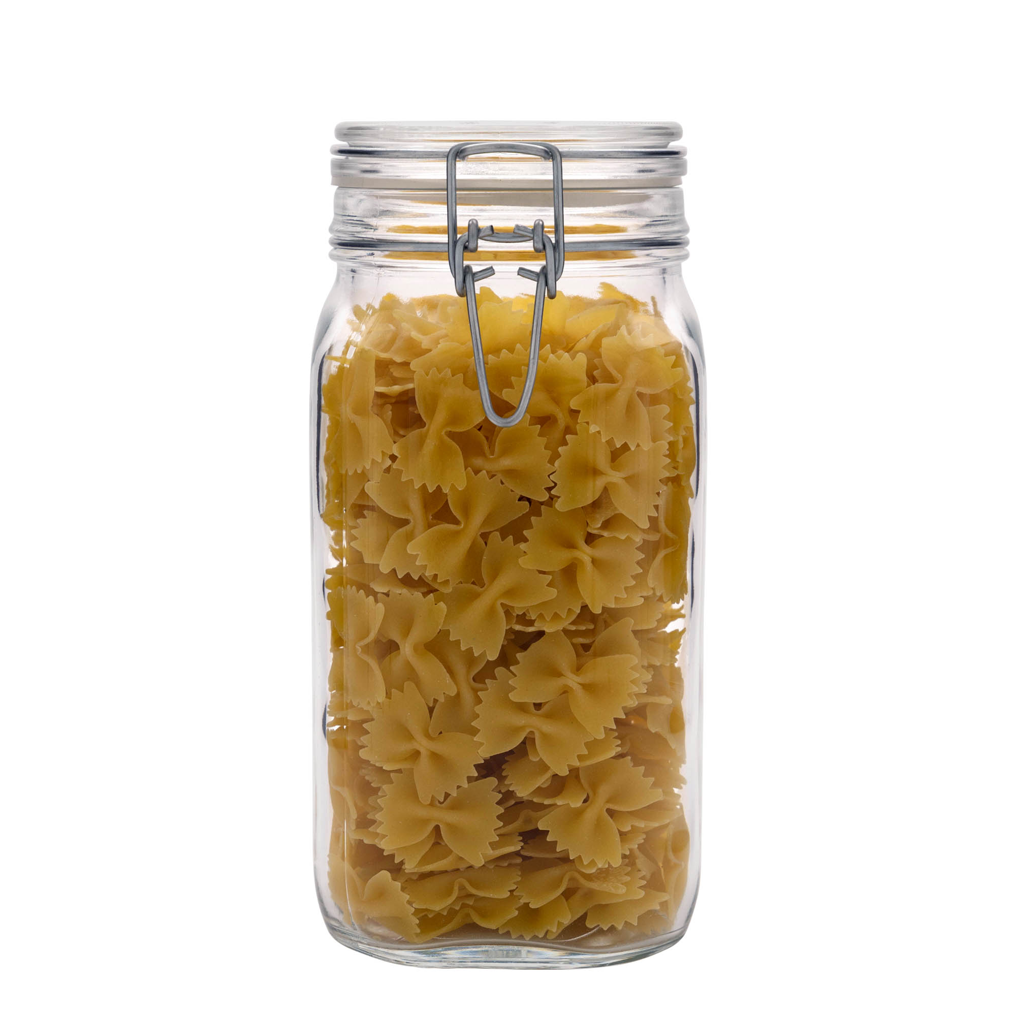 1,500 ml clip top jar 'Fido', square, closure: clip top