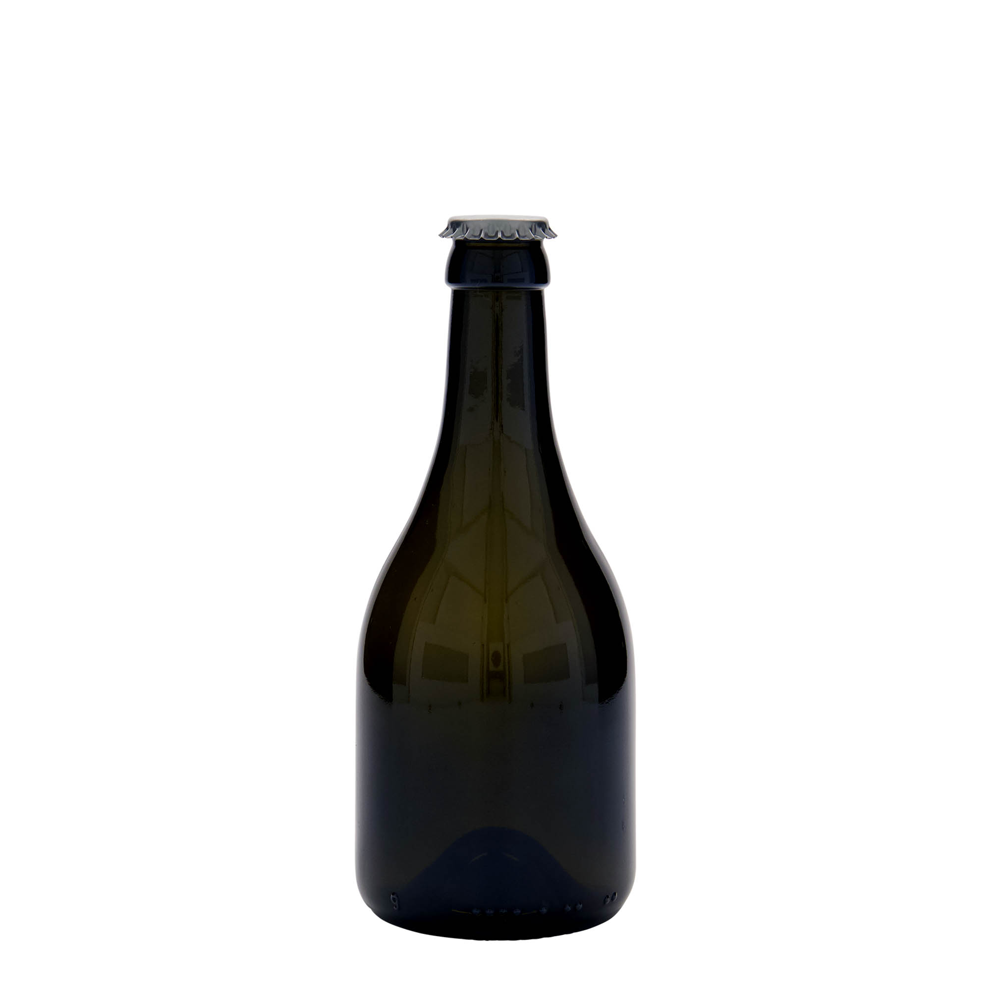 330 ml beer bottle 'Horta', glass, antique green, closure: crown caps