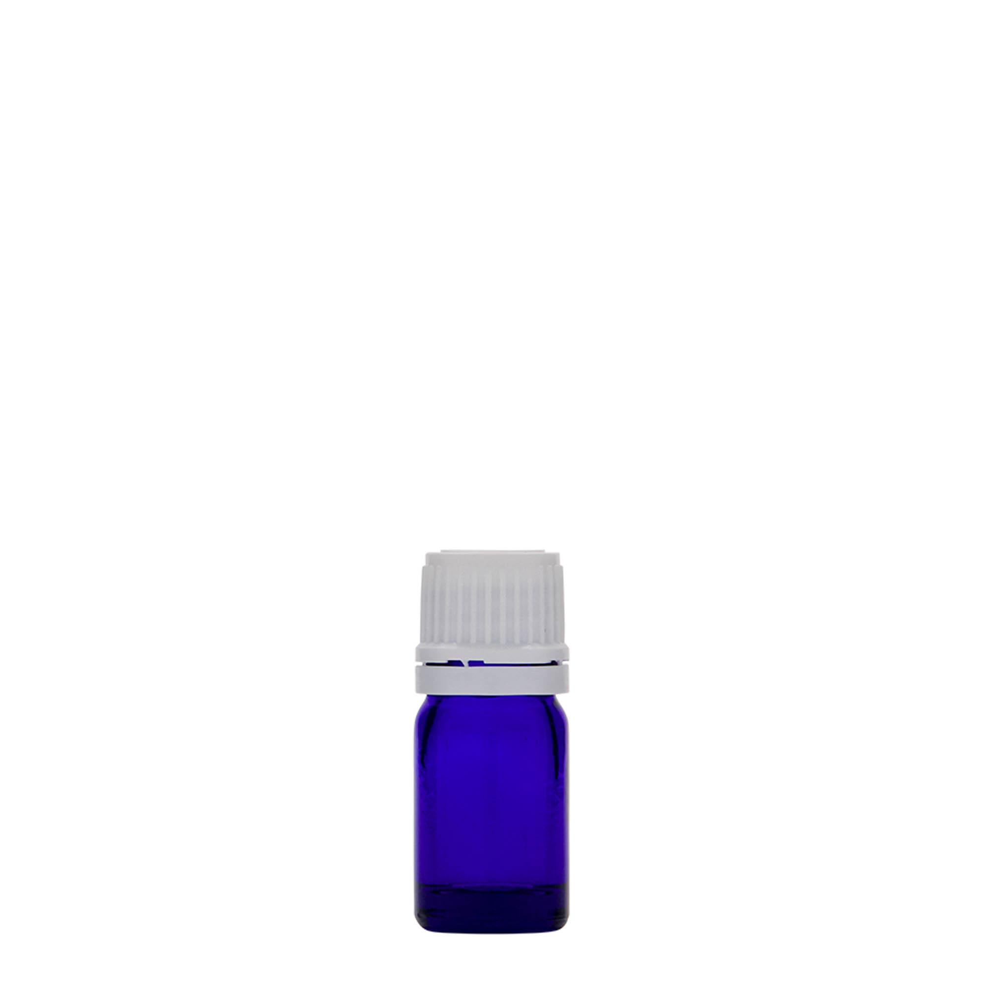 5 ml medicine bottle, glass, royal blue, closure: DIN 18